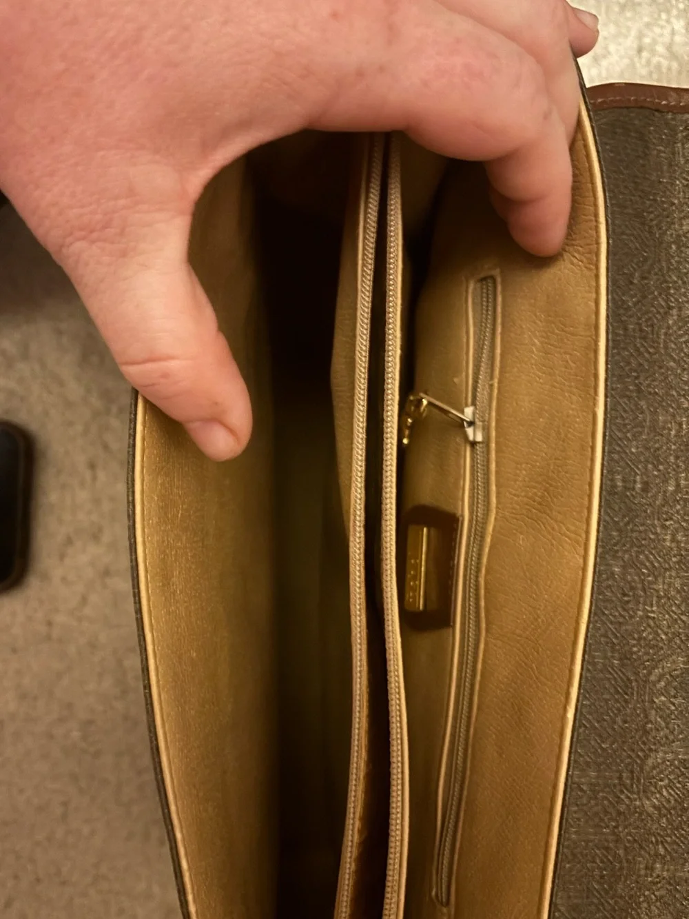 Gucci Monogram Vintage Top Handle Handbag